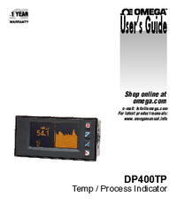 Thumbnail of document Manual - DP400TP High Speed Temperature & Process Meter, NFC Enabled